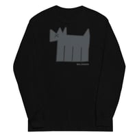 Image 1 of Black on Black Men’s Long Sleeve Shirt