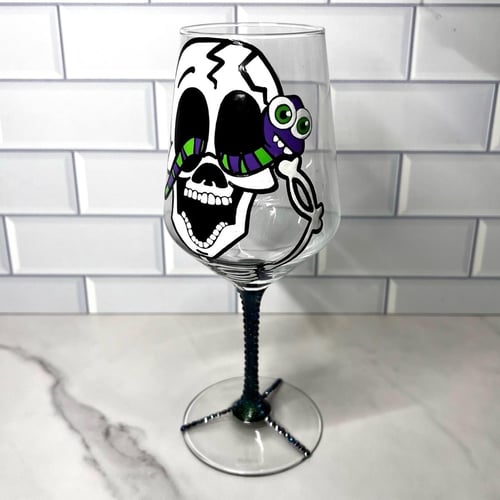 Image of HALLOWEEN WINE GLASS Paint Night @ The Shed 10/17 6-8pm