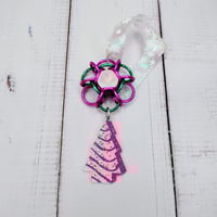 Pink Christmas Hexapetalon Ornament
