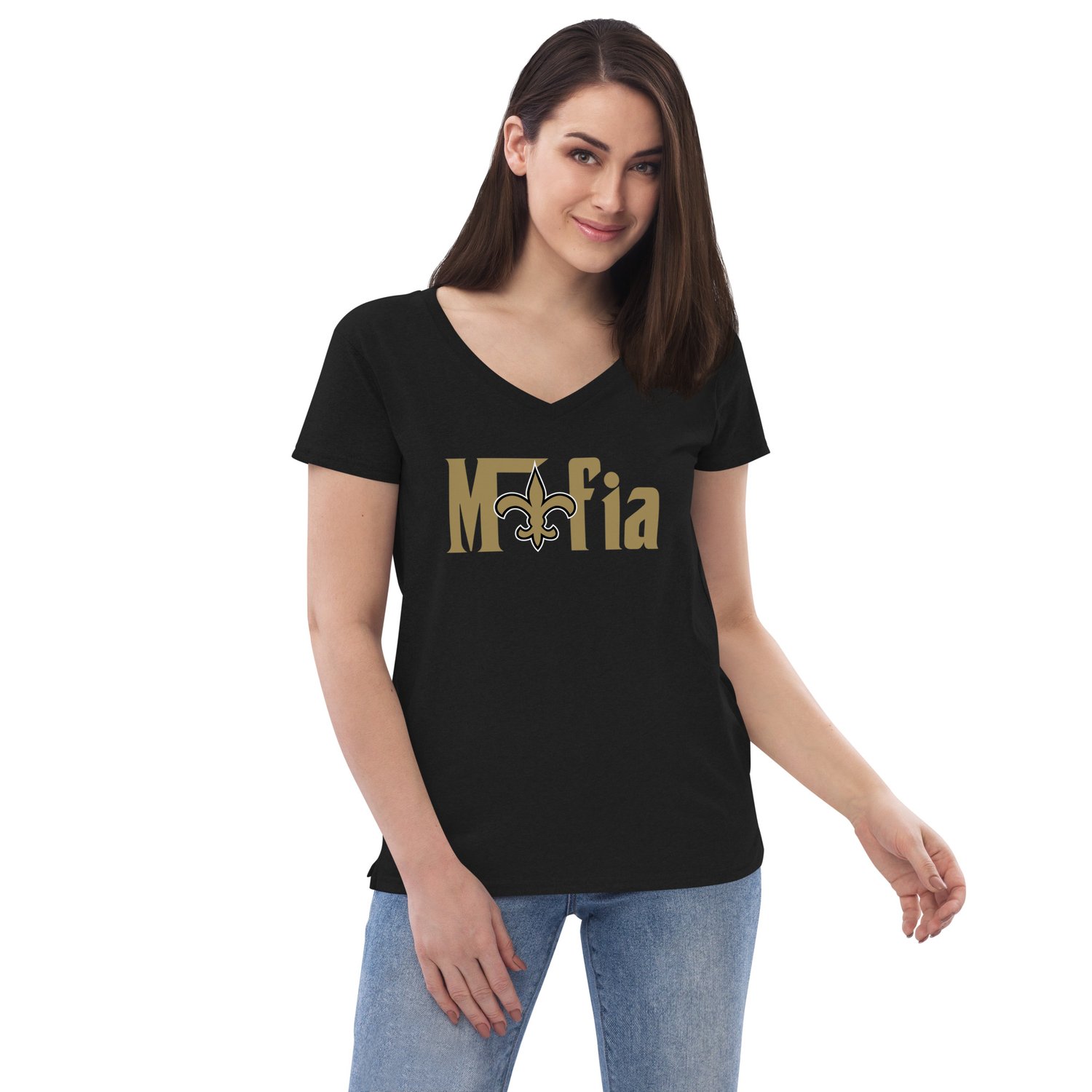 Image of MAFIA v-neck womens t-shirt