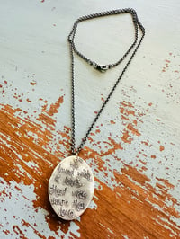 Image 10 of sterling silver Edgar Allan Poe quote necklace