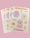 SECONDS Halloween sticker sheets