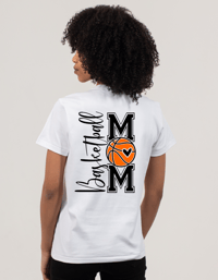 Image 2 of Basketball Mom Front and Back Shirt