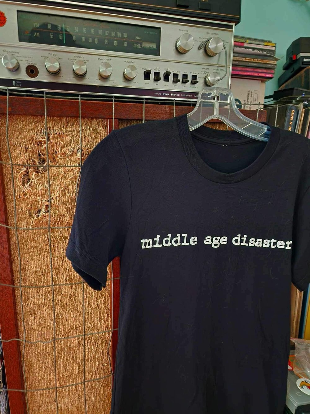 Middle aged disaster tee
