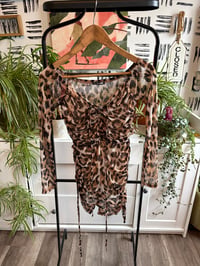 Image 1 of Fashion Nova leopard short jumper