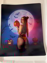 Signed 8x10 | Pumpkin and Bats