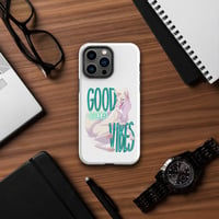 Image 1 of Tough Case for iPhone® - Fox w/ Good Vibes 