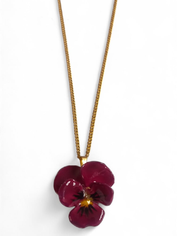 Image of Viola Pansy Pendant