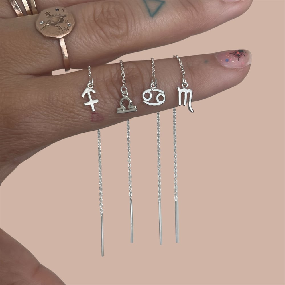 Image of Zodiac thread earring