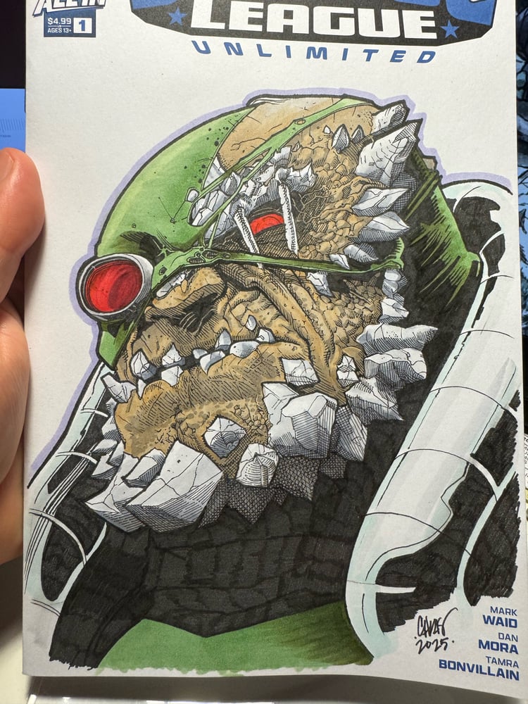 Image of Justice League Unlimited 1 sketch cover Doomsday