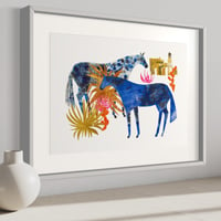 Image 4 of Unframed Two horses art print 