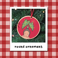 Image 1 of Kalo Kalikimaka Round Ornament