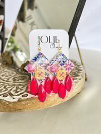 Floral Tile Dangle
