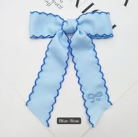 Image 4 of Moonstitch embroidered bow