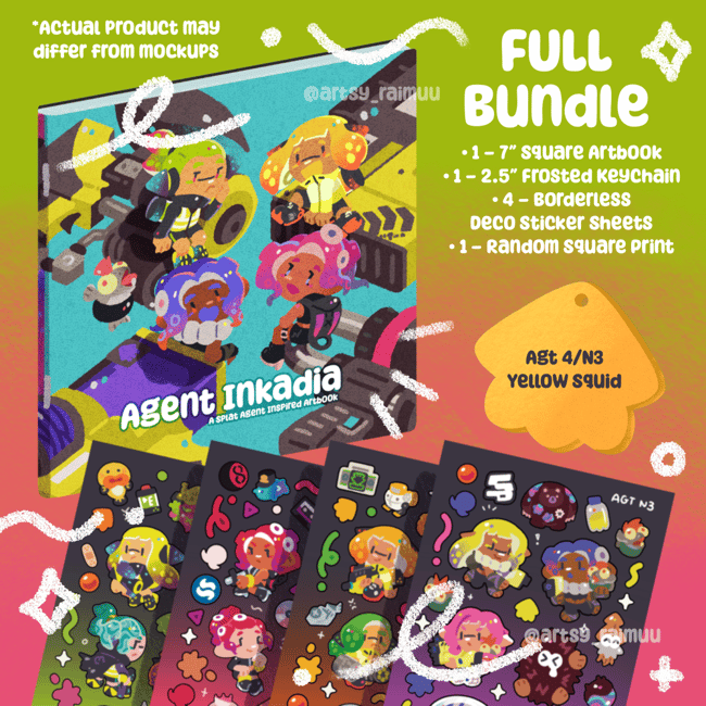  🍋 AGENT INKADIA Cephaloparade ~ ARTBOOK + MERCH FULL BUNDLE 