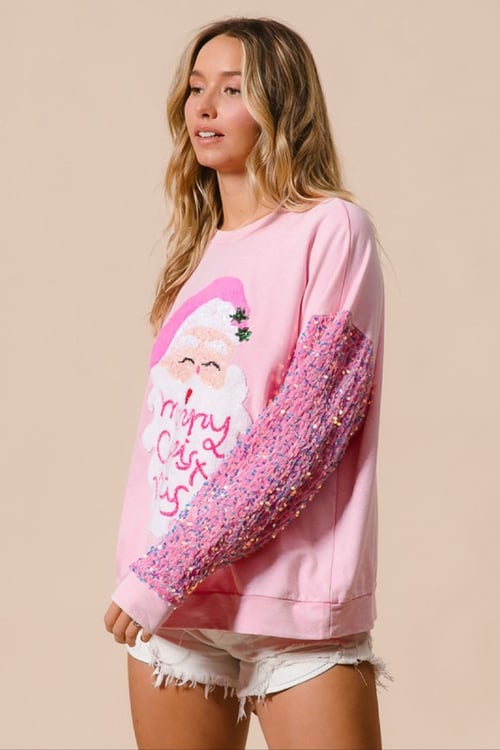 Image of SANTA SEQUIN SWEATER