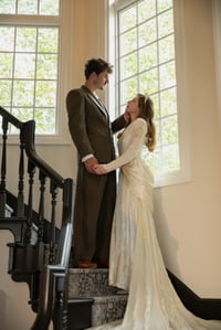 Image 4 of 1940s Beaded Draped Waist