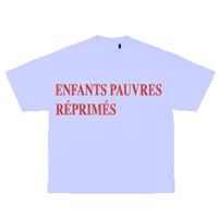 ENFANTS PAUVRES RÉPRIMÉS TEE WASHED BLUE