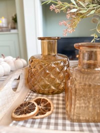 Image 2 of SALE! Short Amber Bud Vases ( 2 Options )