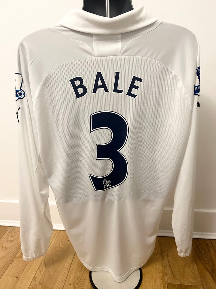 Image of Tottenham Hotspur “BALE 3” 2011/12 Match Issued 2011/12 Long Sleeve Home Shirt + patches (XL)