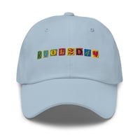 Image 1 of RUOK2DAY EMBROIDERED CUTOUTS DAD HAT - SPRING TONES