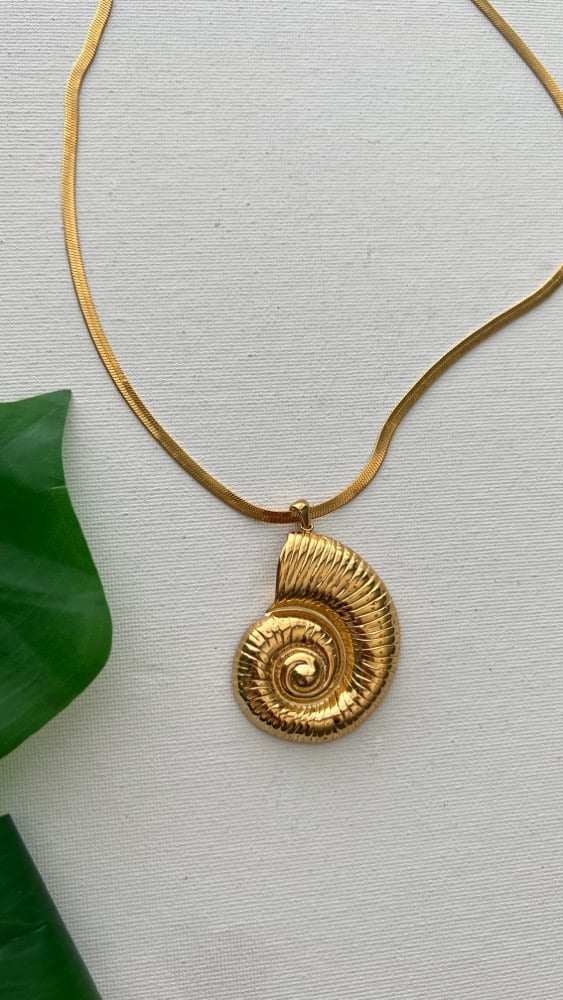 Image of OCEANA • Gold Sea Shell Necklace
