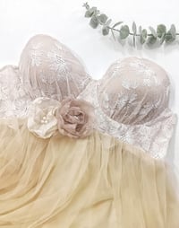 Image 4 of Georgina photoshoot set size S-M - champagne