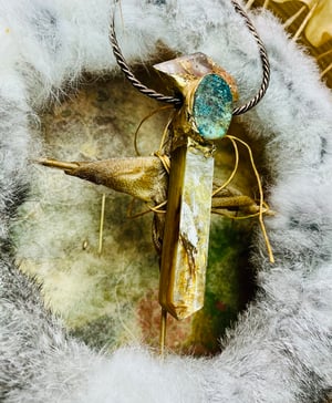 Image of ROOTS TO BLOSSOM- Muscavite & Chrysocolla