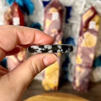 Image 2 of Snowflake Obsidian Flat Stone