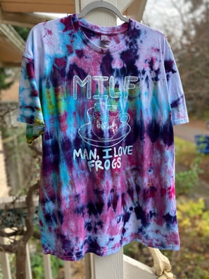 Image of XL MILF Man I Love Frogs Tie Dye Shirt 5