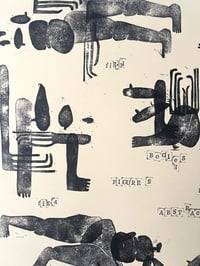 Image 2 of Abstracts Figures Bodies Lino Print
