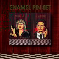 Image 1 of Twin Peaks enamel pin set