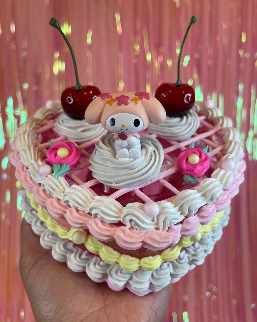 MyMelody Flower Jewelry Box Cake 