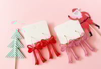 Image 1 of Bow hoop earrings