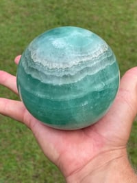 Image 5 of Green Fluorite Sphere #1171
