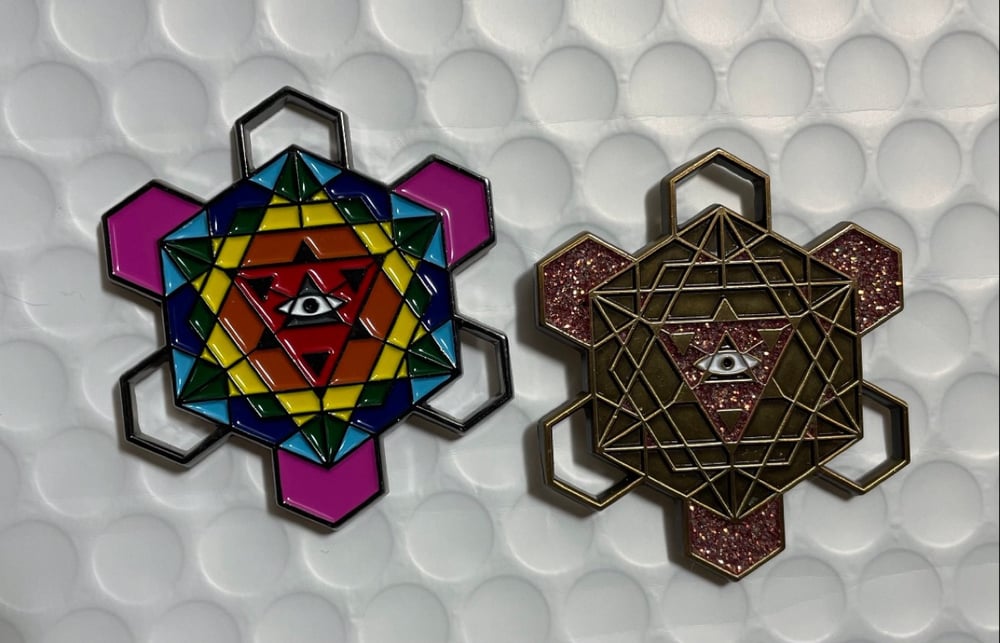 Sacred All Seeing Eye Hat Pin - Geometry Music Festival Geometry