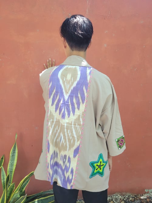 Image of Sand Ikat Kimono