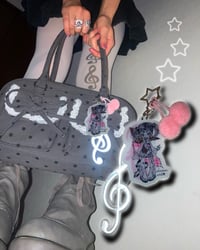 Image 1 of Rag Doll music note charm keychain 