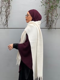 Image 2 of Maroon crepe khimar
