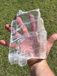 Image 8 of Transparent Selenite Slab | Morocco #3049