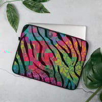 Image 1 of Laptop Sleeve with Animal Print