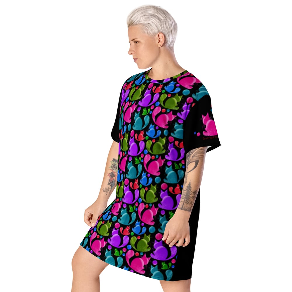 Image of Coolor Cats - T-shirt Kleid