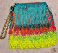 Image 6 of Fringe clutch bag