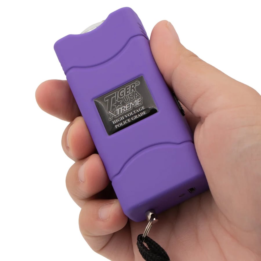 Image of Purple Small Quantum Stun Gun with Leather Case