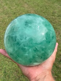 Image 1 of Green Fluorite Sphere Statement Piece #806