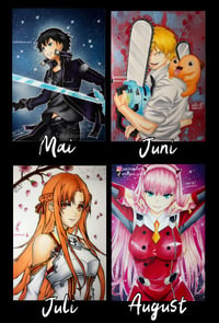 Image 4 of Anime Mix Kalender 2025 | Motiv 1