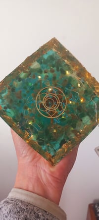 Image 2 of Pyramide-lampe Égyptienne : clé de Vie & Œil d'Horus 