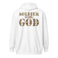 Image 7 of Soldier For God Dark Unisex heavy blend zip hoodie