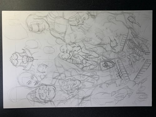 Image of ACTION COMICS COVER AAPI MONTH VARIANT original art