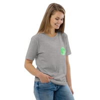 Image 3 of Green Moon Grey Unisex Organic Cotton T-shirt